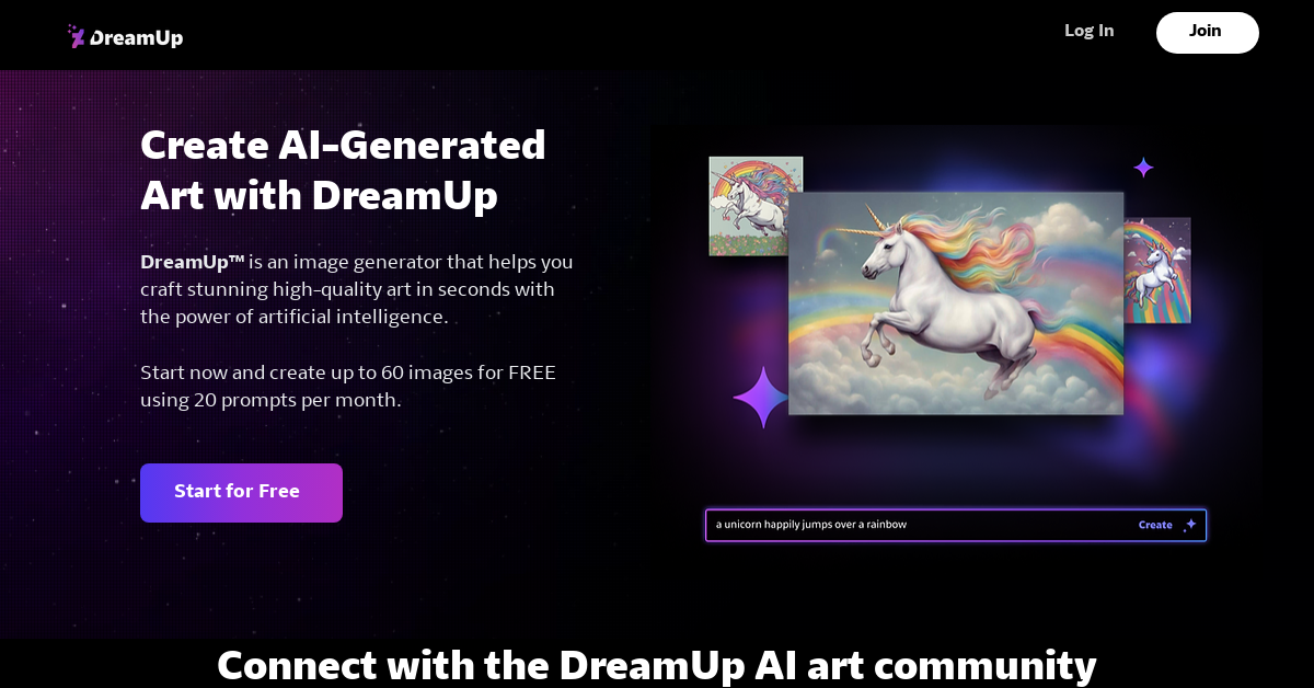 Dream Up - AI Image Generator tool